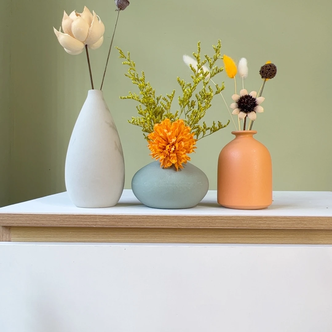 陶瓷花瓶陶瓷花瓶带花20-30厘米左右