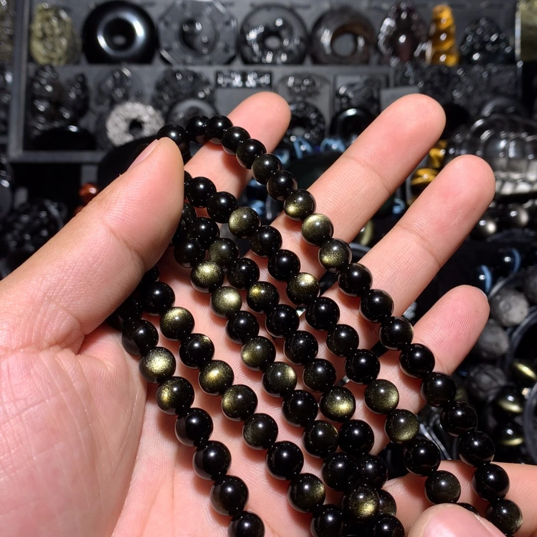 闫***六黑曜岩未镶嵌珠宝奇石