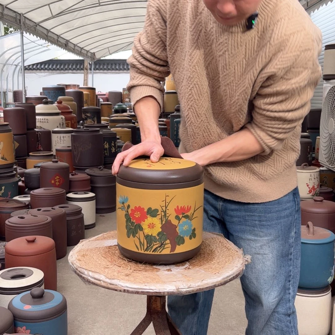 紫砂茶叶罐8 饼茶叶罐