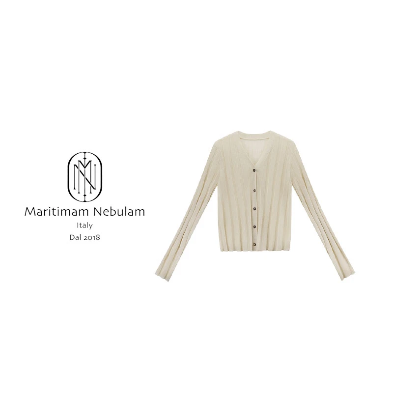 MN"云和"轻薄针织衫女士气质修身上衣SZ1338