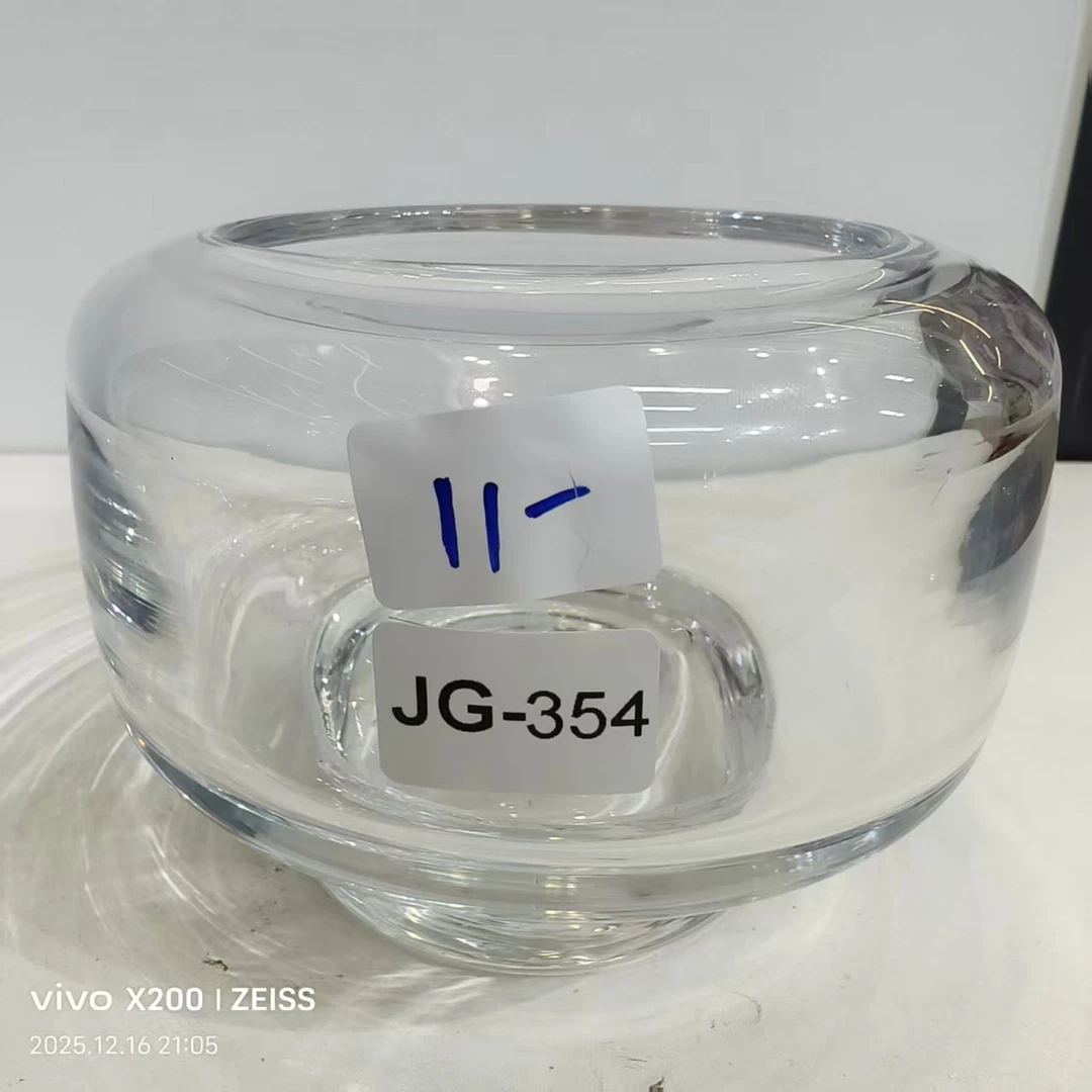 JG-354简约现代琉璃花瓶客厅餐桌插花艺术摆件