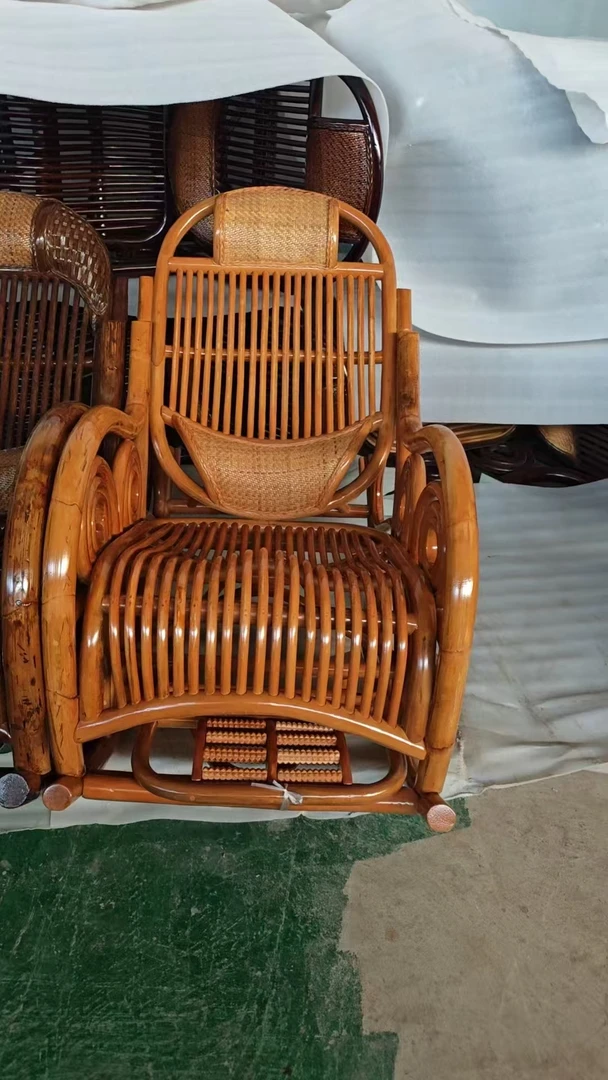 5.5摇椅户外休闲椅藤条椅手工时髦小姨风可露丽风懒人摇摇躺椅