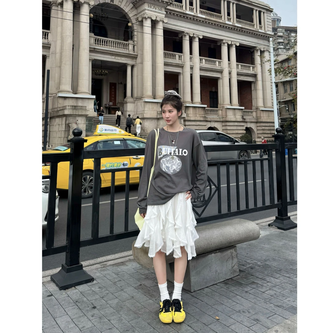 来自b0【天丝芭蕾裙】不规则高级感洋气时尚半身裙【X5231】