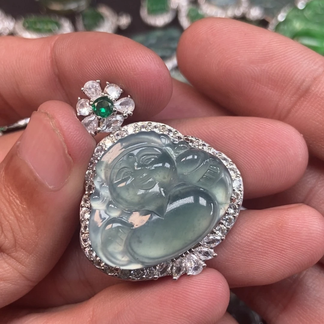 翡翠未镶嵌吊坠(不含链)