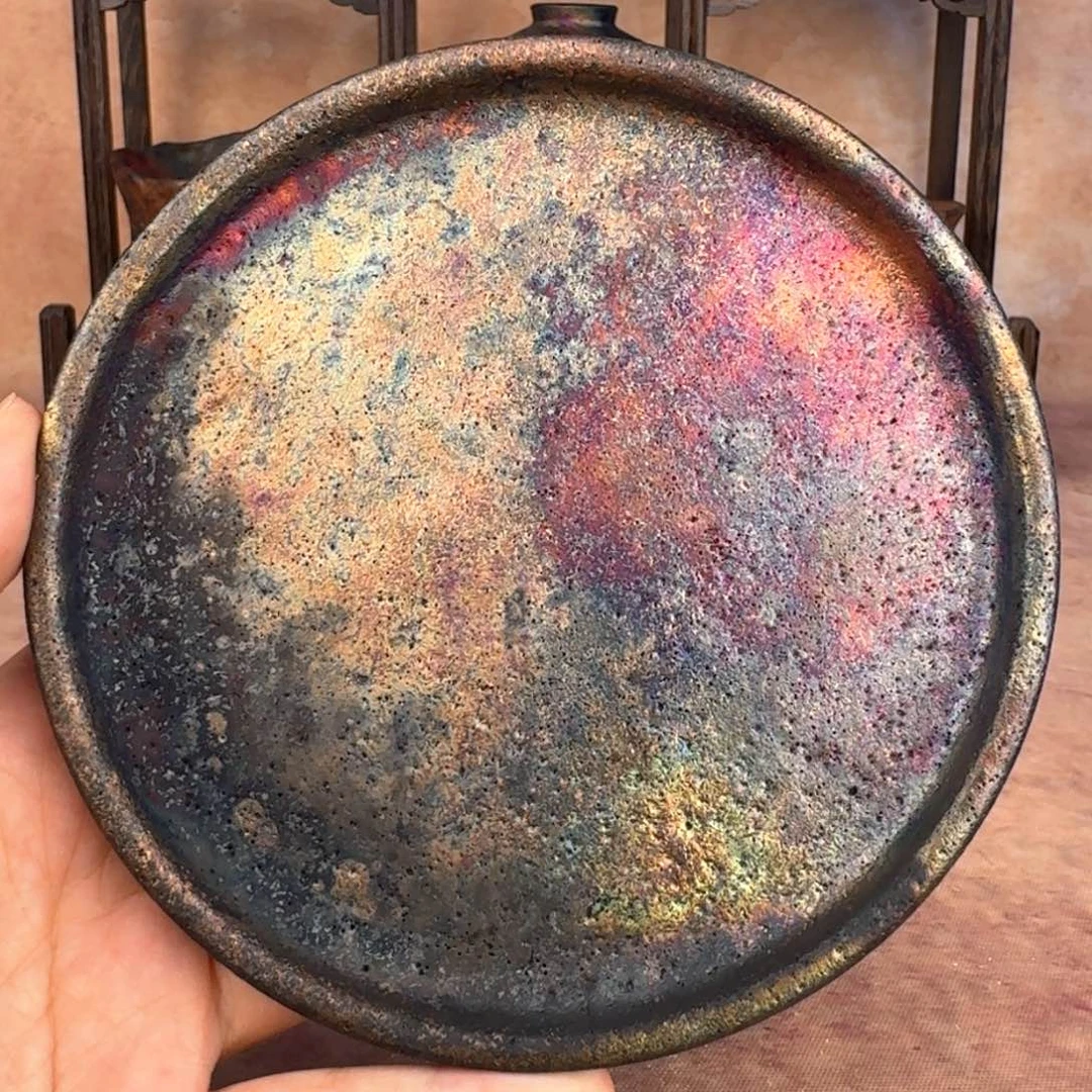 荥经黑砂炸福利窑彩壶承14