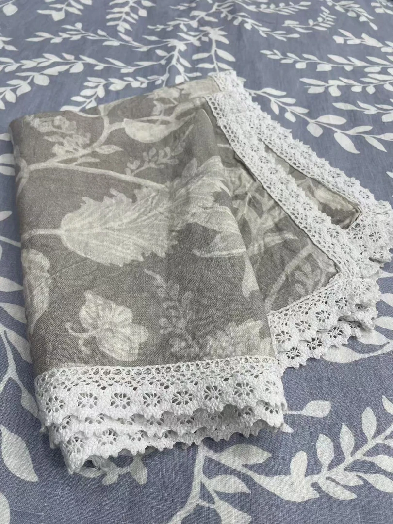 孤品清仓 外贸尾单面料纯麻枕巾