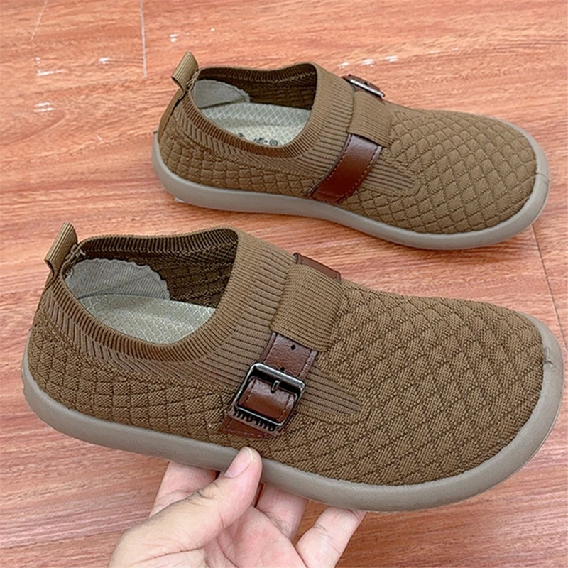 秋季新款老北京布鞋健步鞋袜子口女舒适平底一脚蹬妈妈鞋防滑舒适