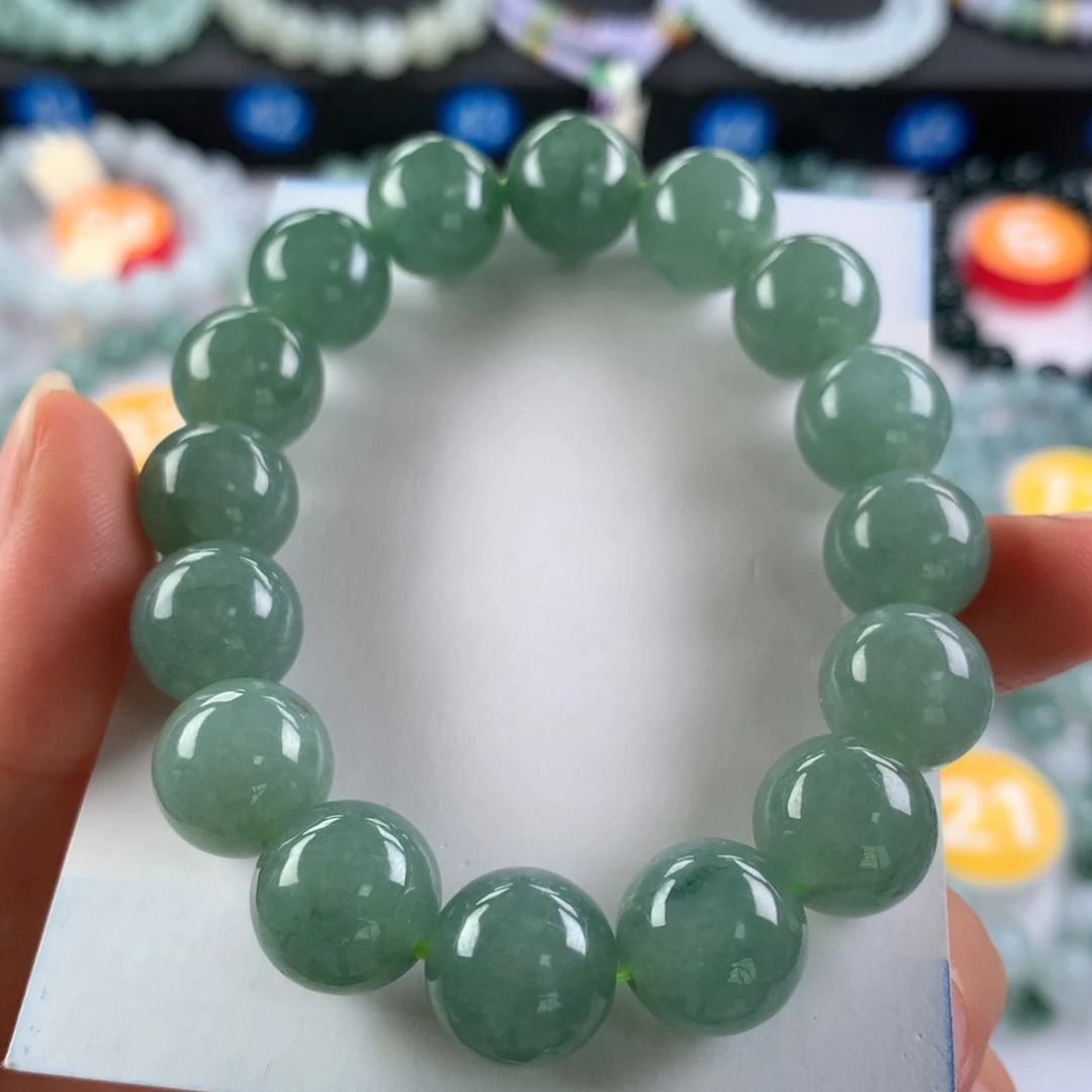 翡翠未镶嵌手链卡12.3