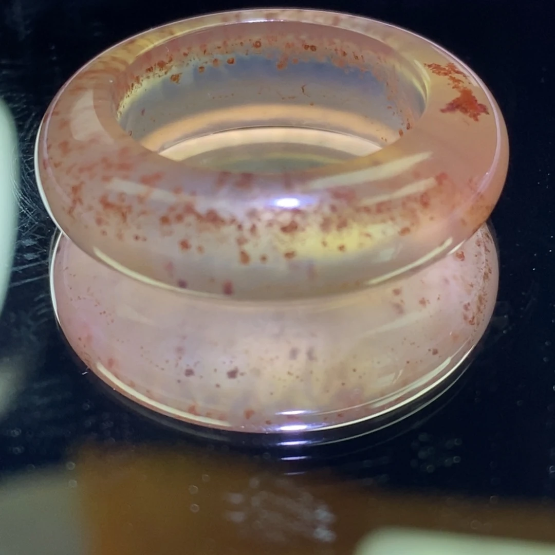 玛瑙/玉髓未镶嵌戒指港码16圈口17.5