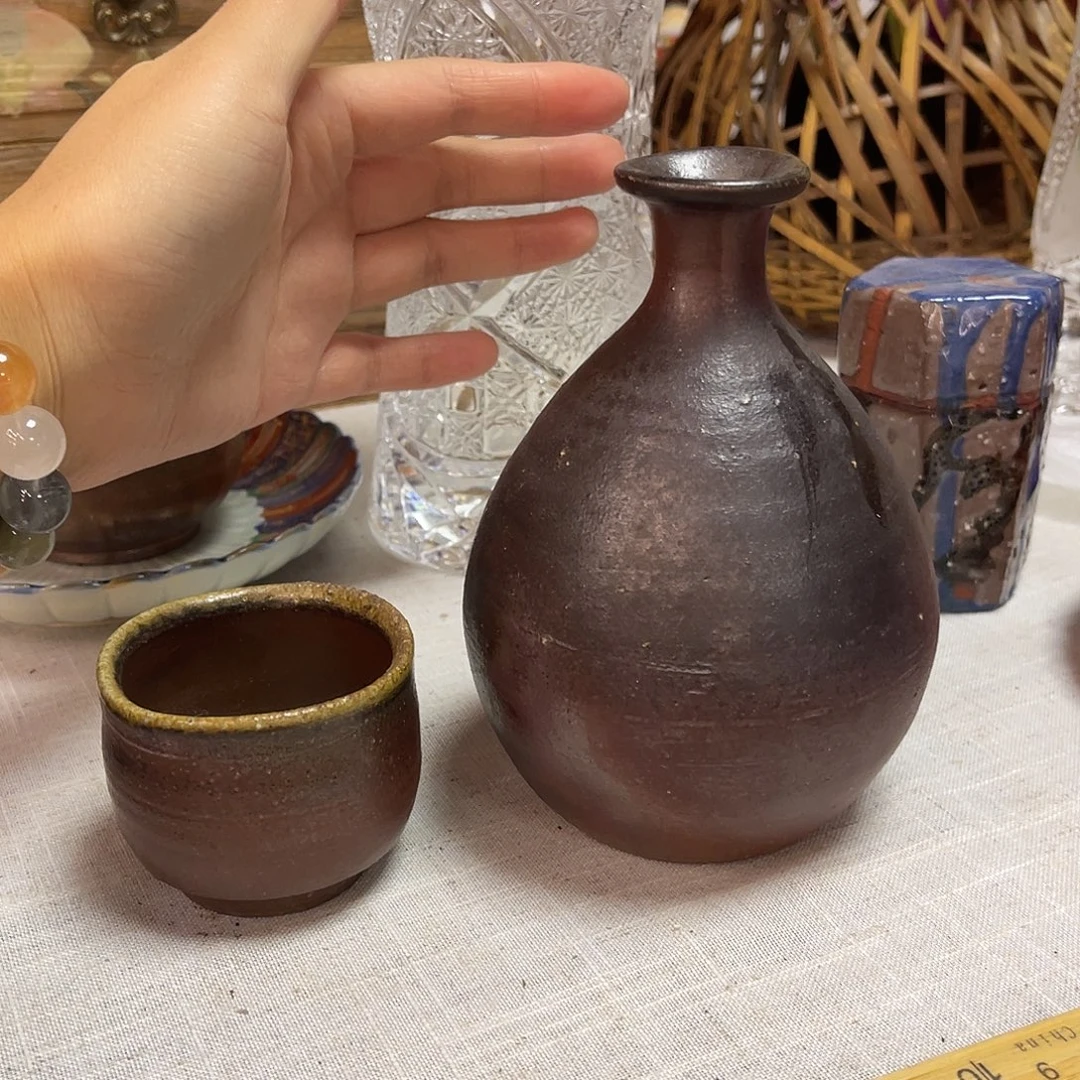 瓷片备前烧得利套装啊可作花器42