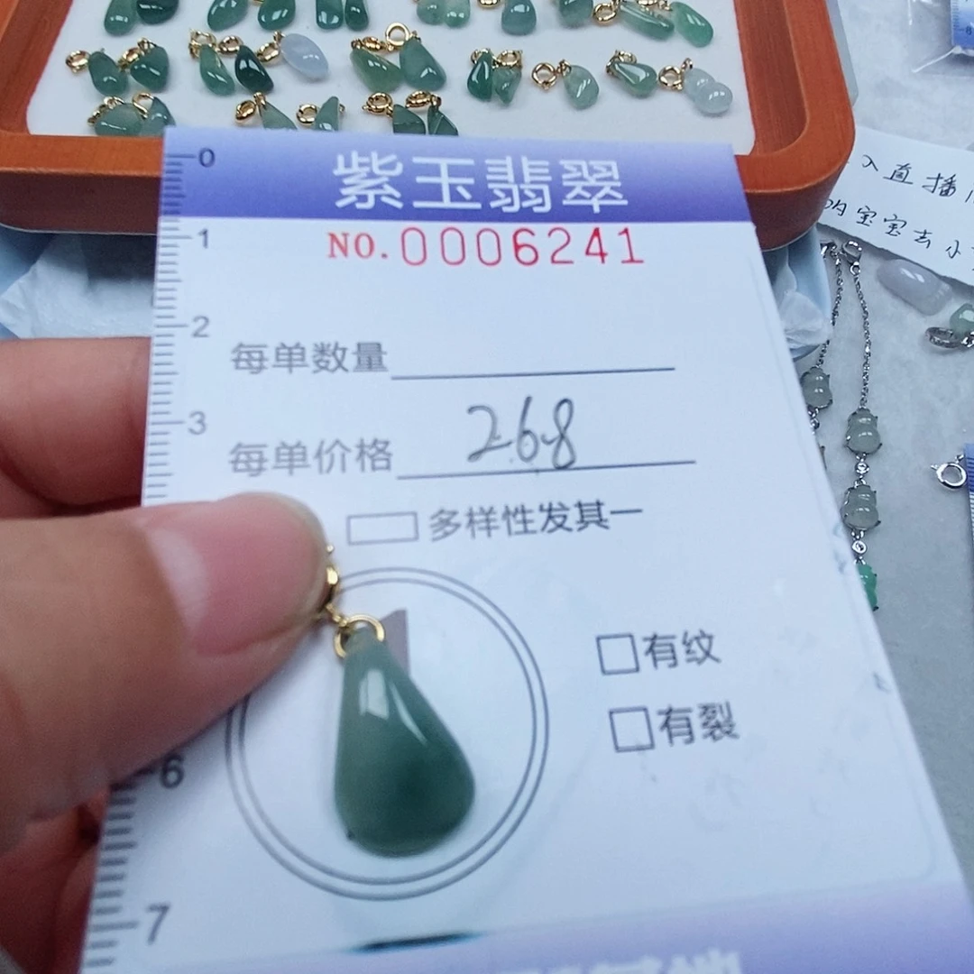 颈饰未镶嵌翡翠冰透随行