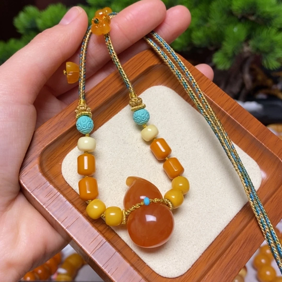 【闪购商品】蜜蜡颈饰未镶嵌项链