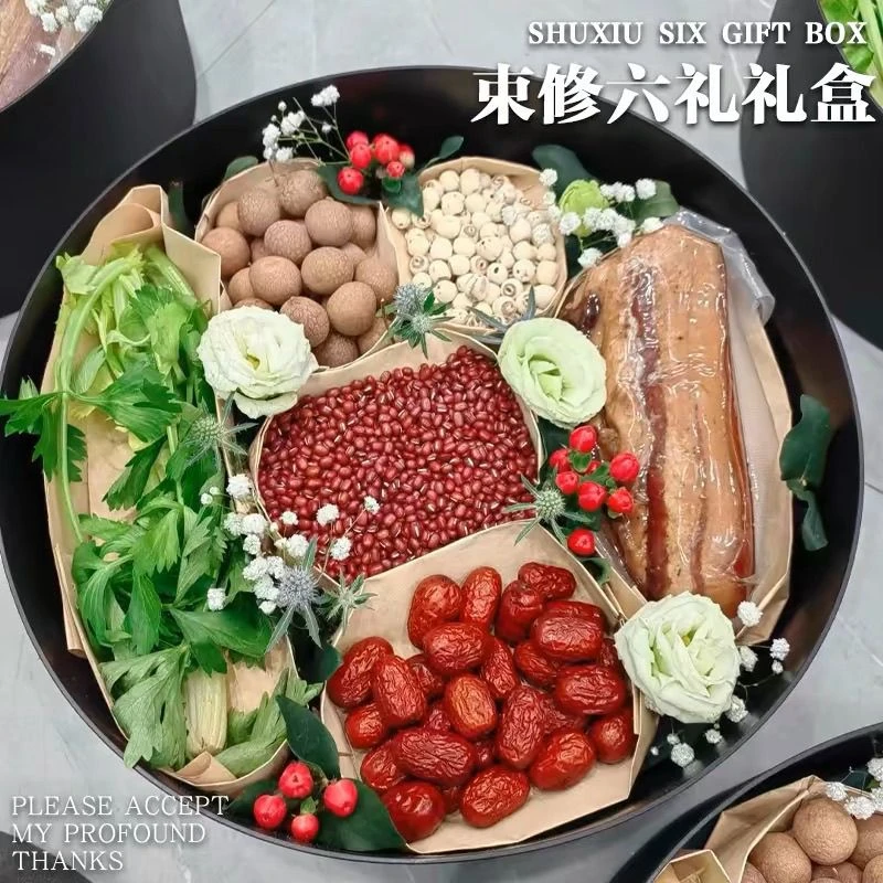 束脩六礼礼盒包装送老师鲜花水果手提透明暑假班束修之礼答谢恩师