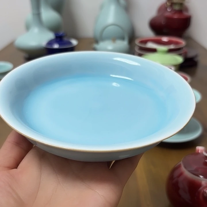 摆件景德镇高温陶瓷壶承微瑕