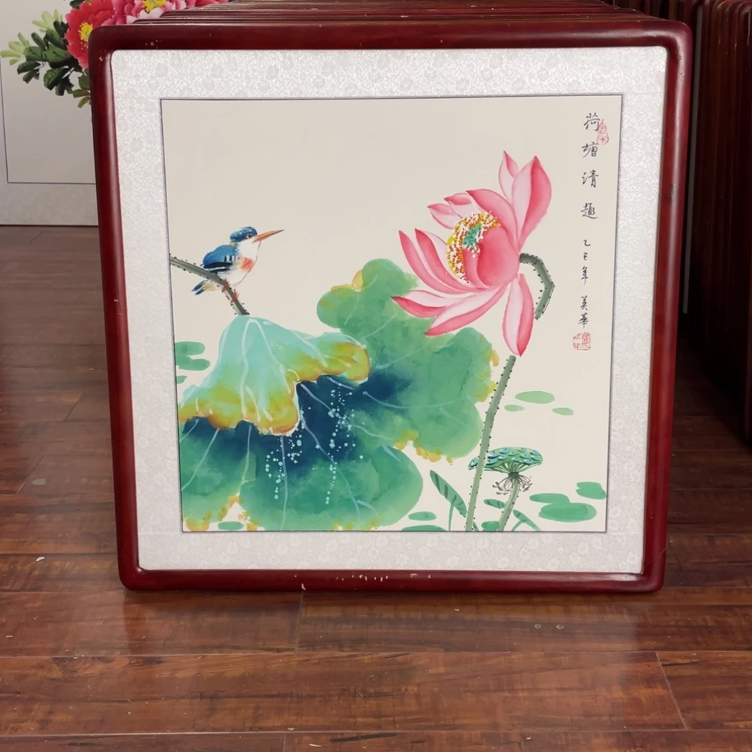 国画带框尺寸63*63厘米