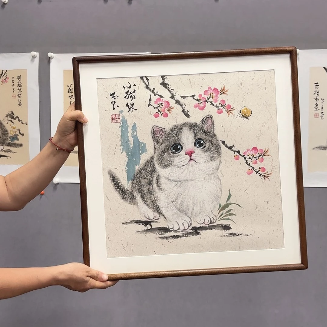 国画亲笔手绘放心去藏