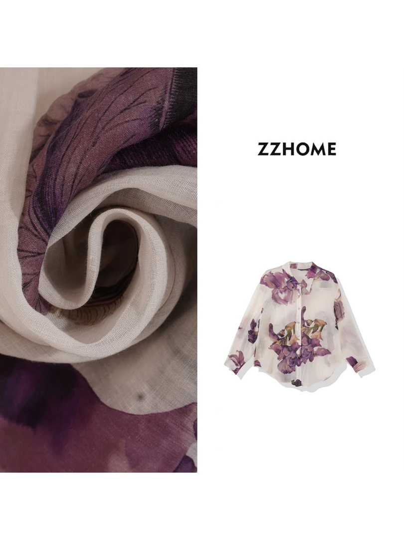 ZOZO HOME |色彩弥漫紫丁香量感时髦衬衣q171410p