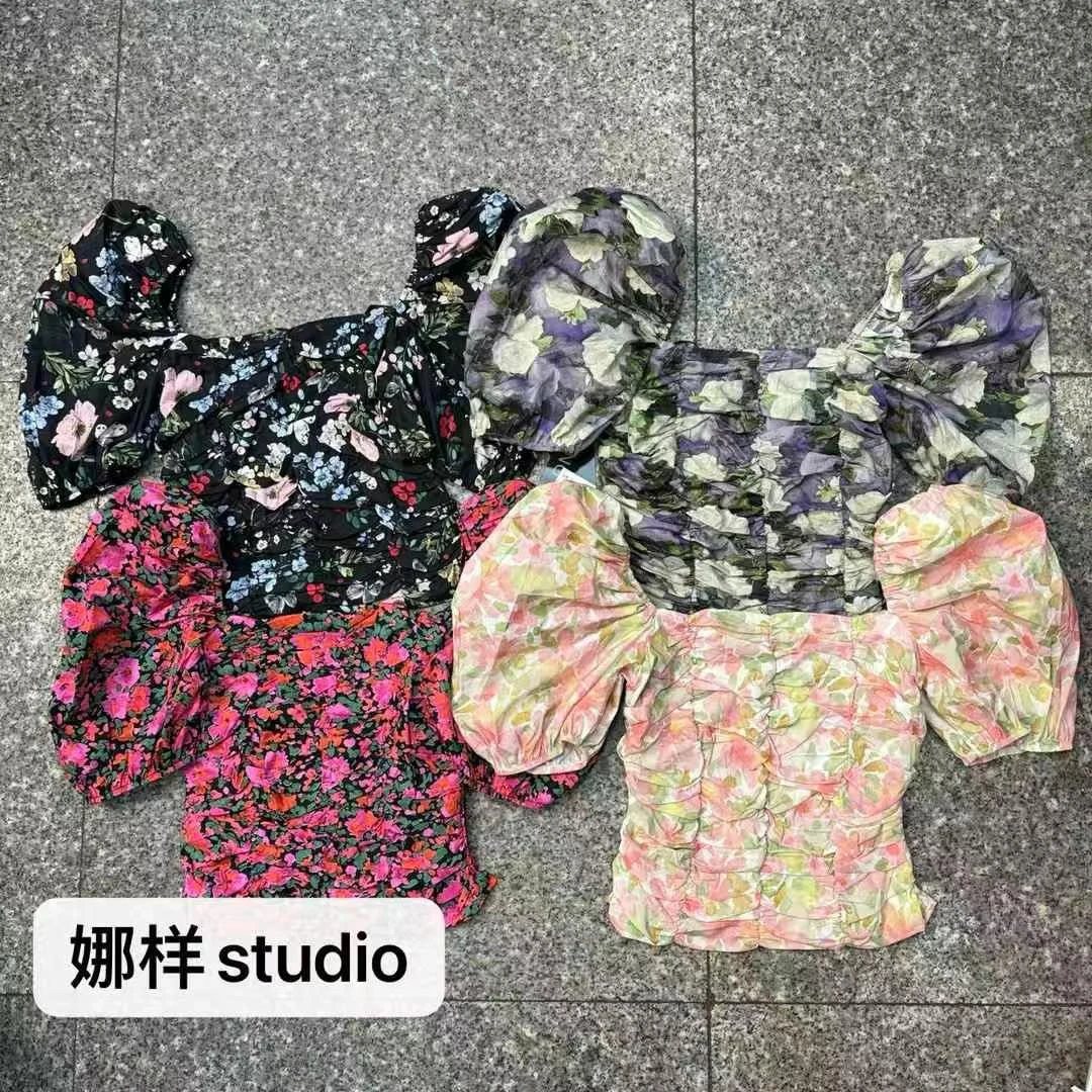 韩版甜美碎花衬衫宽松显瘦上衣气质百搭女
