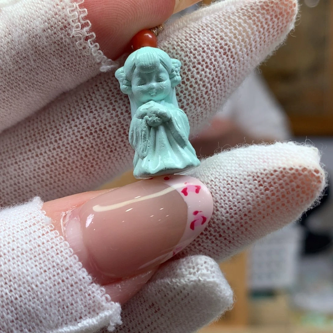 绿松石未镶嵌挂件