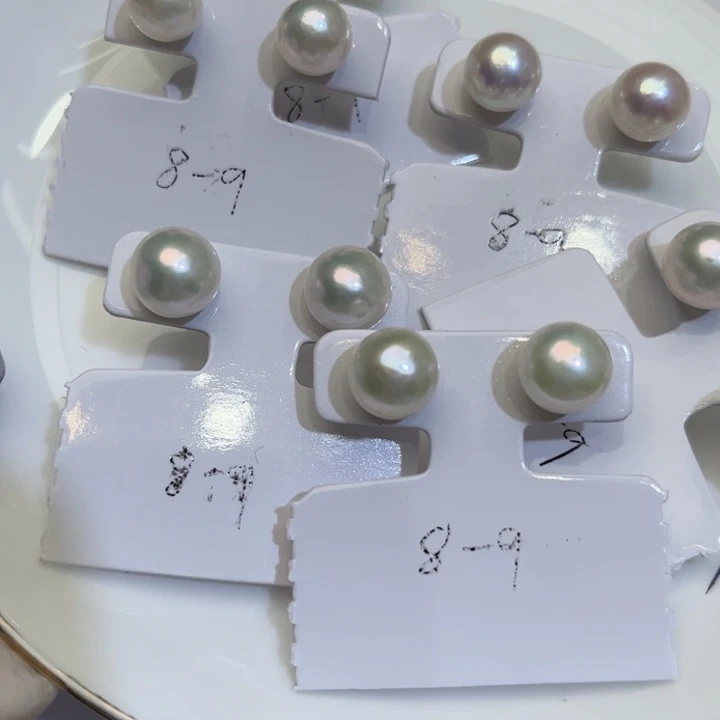 淡水珍珠耳饰银S925镶嵌