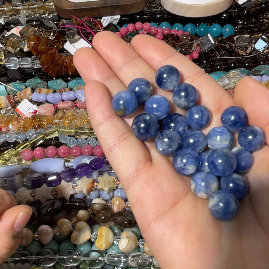 玛瑙/玉髓散珠蓝晶石卡12到手一个