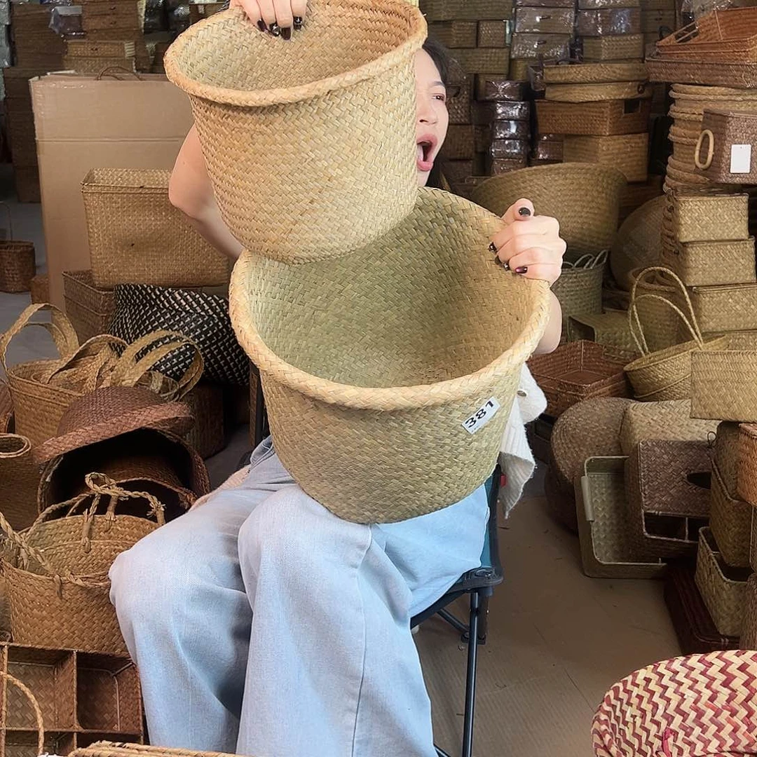 草编草编包/草编收纳盒微瑕疵