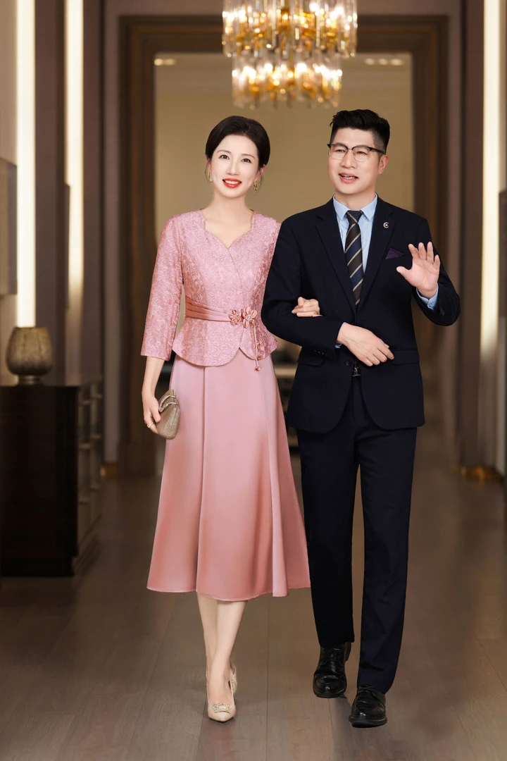 5959高贵优雅气质婚宴装女夏季结婚喜婆婆宴会中式假两件旗袍礼服