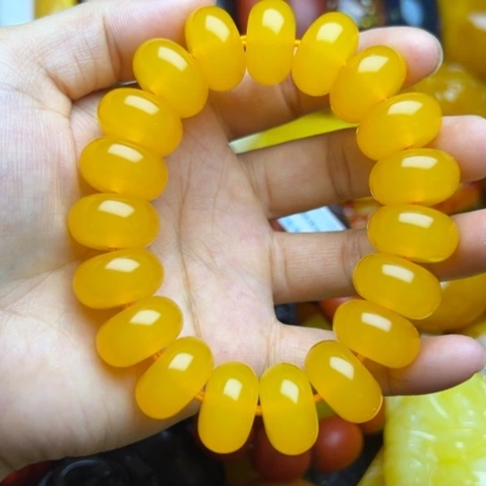 未镶嵌琥珀手链蜜蜡