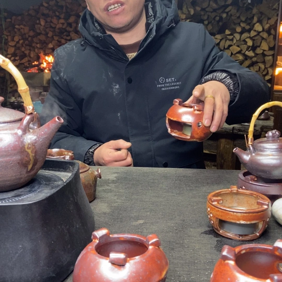 紫砂柴烧紫砂茶具