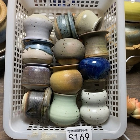 紫砂花盆169瑕疵品口径3到4左右