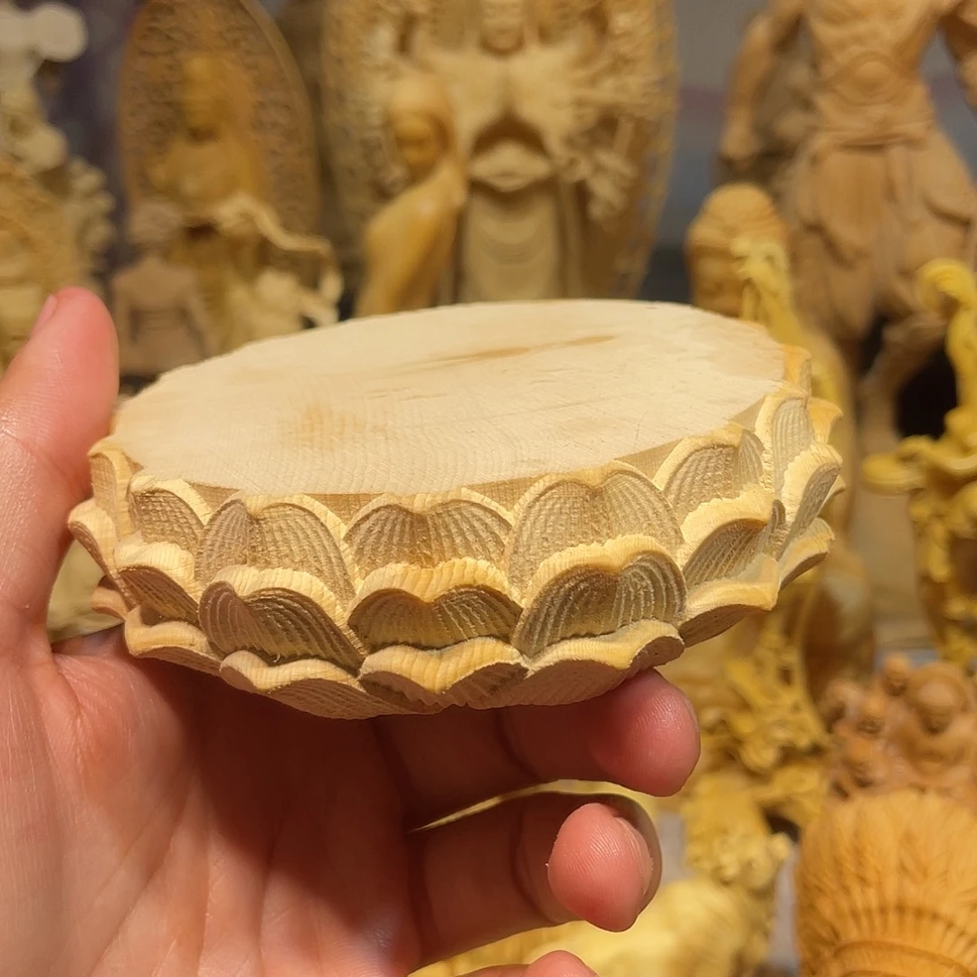 黄杨木瑕疵莲花座