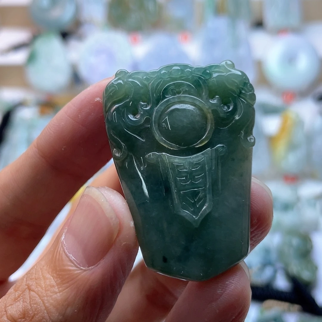【闪购商品】颈饰未镶嵌翡翠无事牌