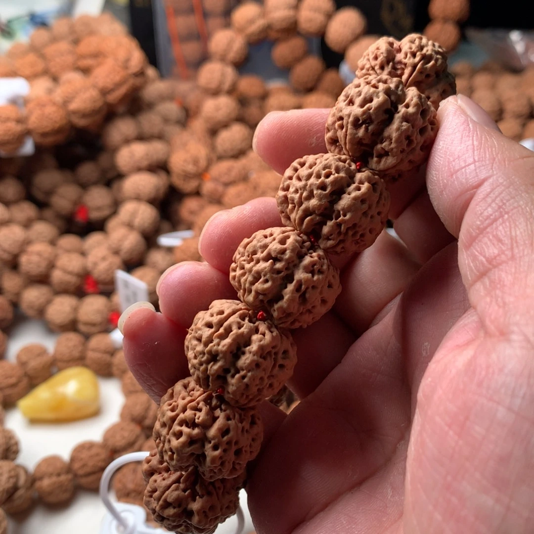金刚菩提手串22粗筋梅花头货