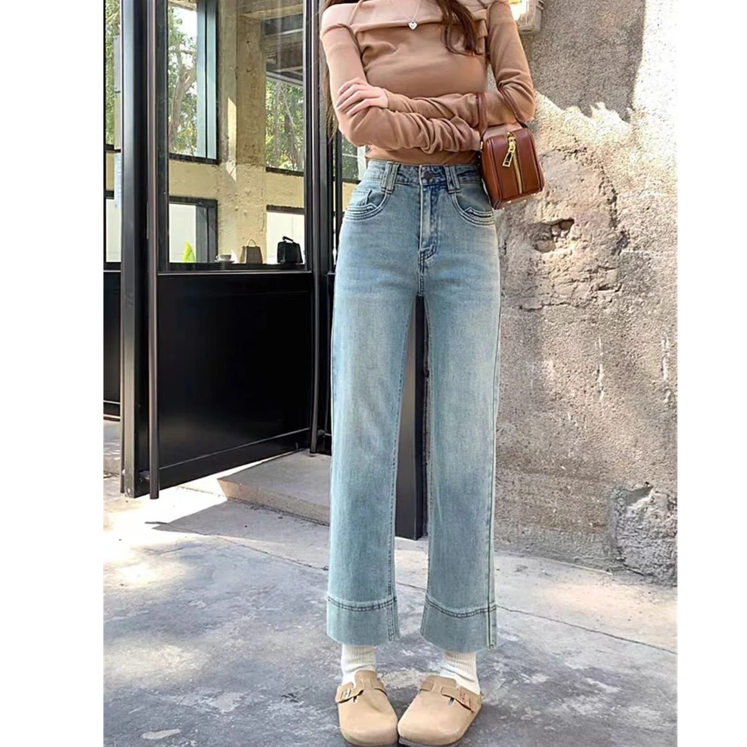 【代代精选】复古水洗九分烟管裤-21299