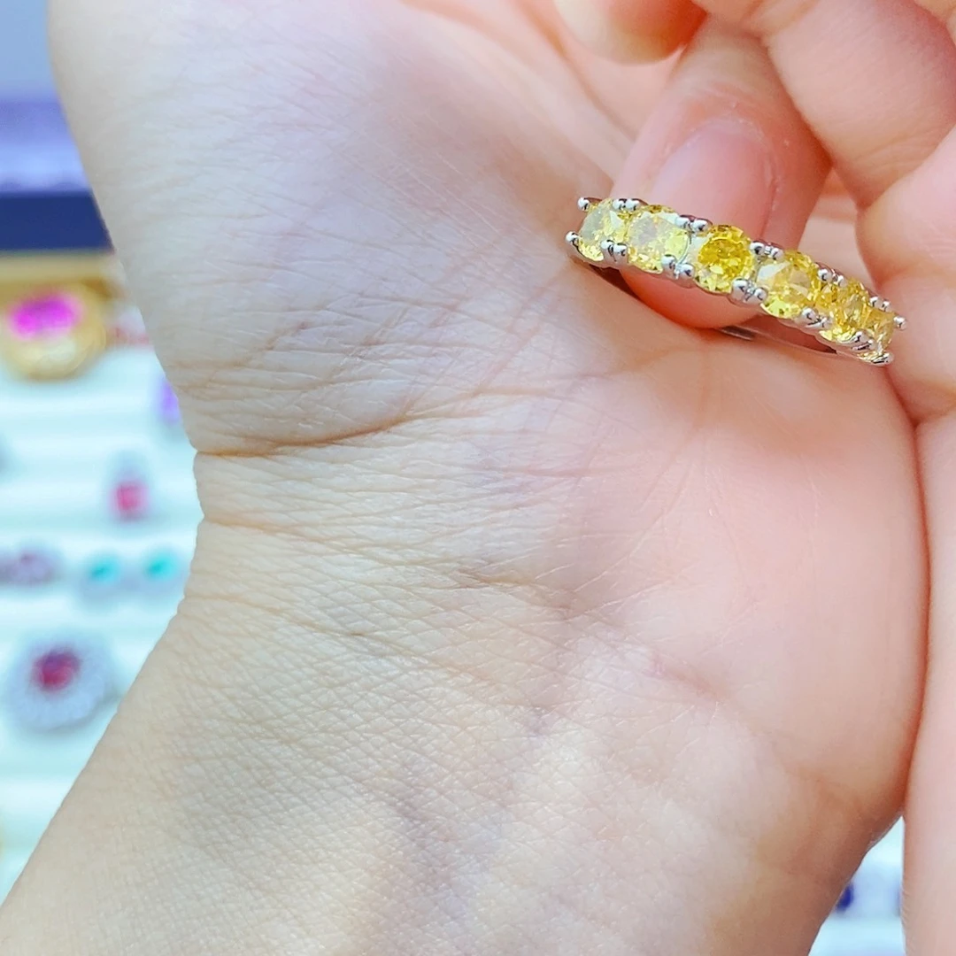 未镶嵌戒指烟晶戒指