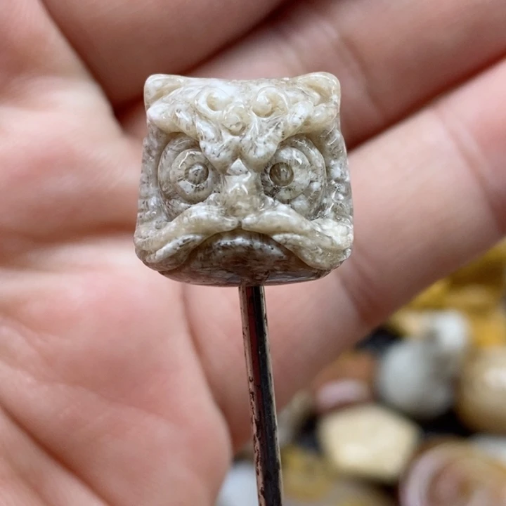 颈饰未镶嵌硅化珊瑚（珊瑚玉）