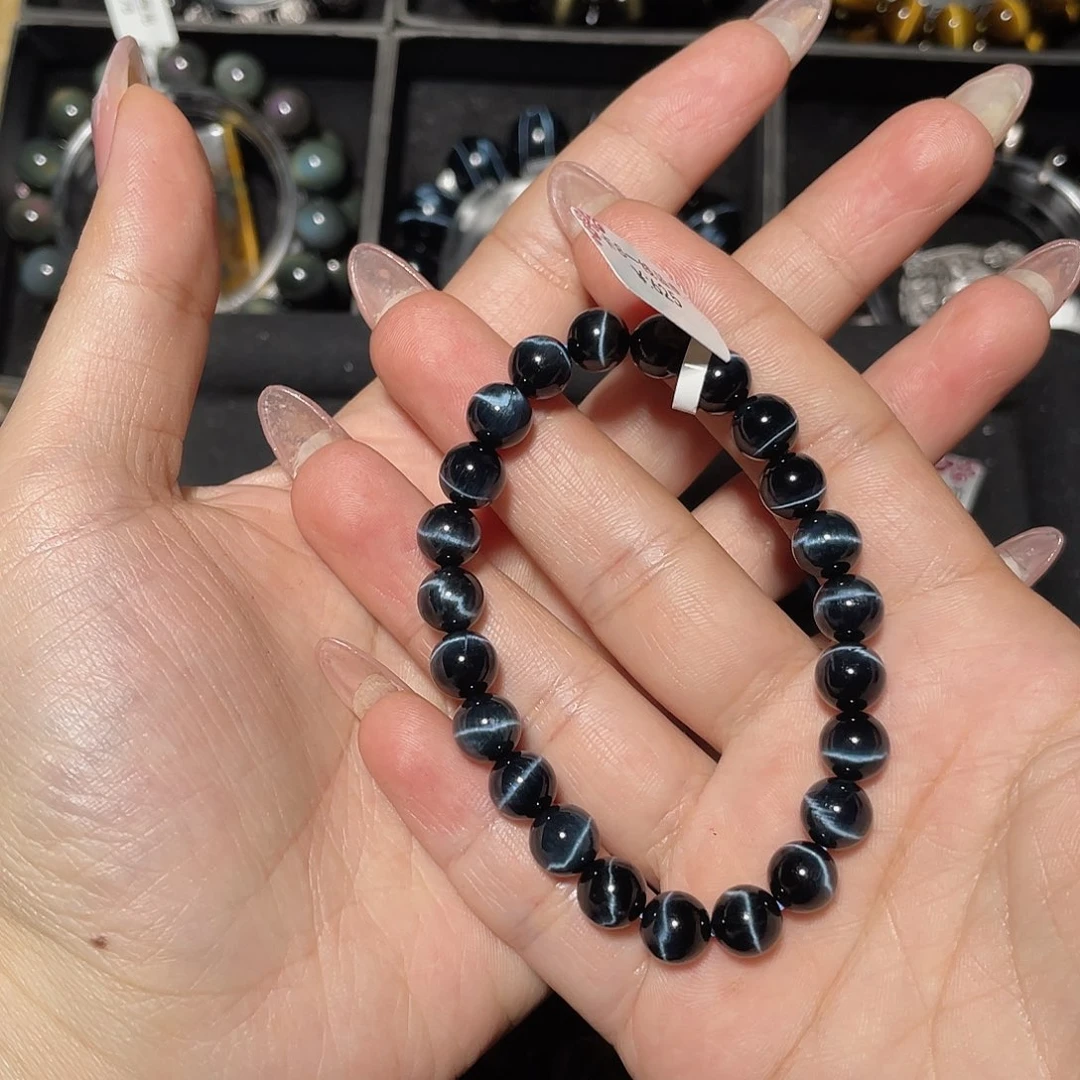 扑***通木变石（虎睛石）未镶嵌手链