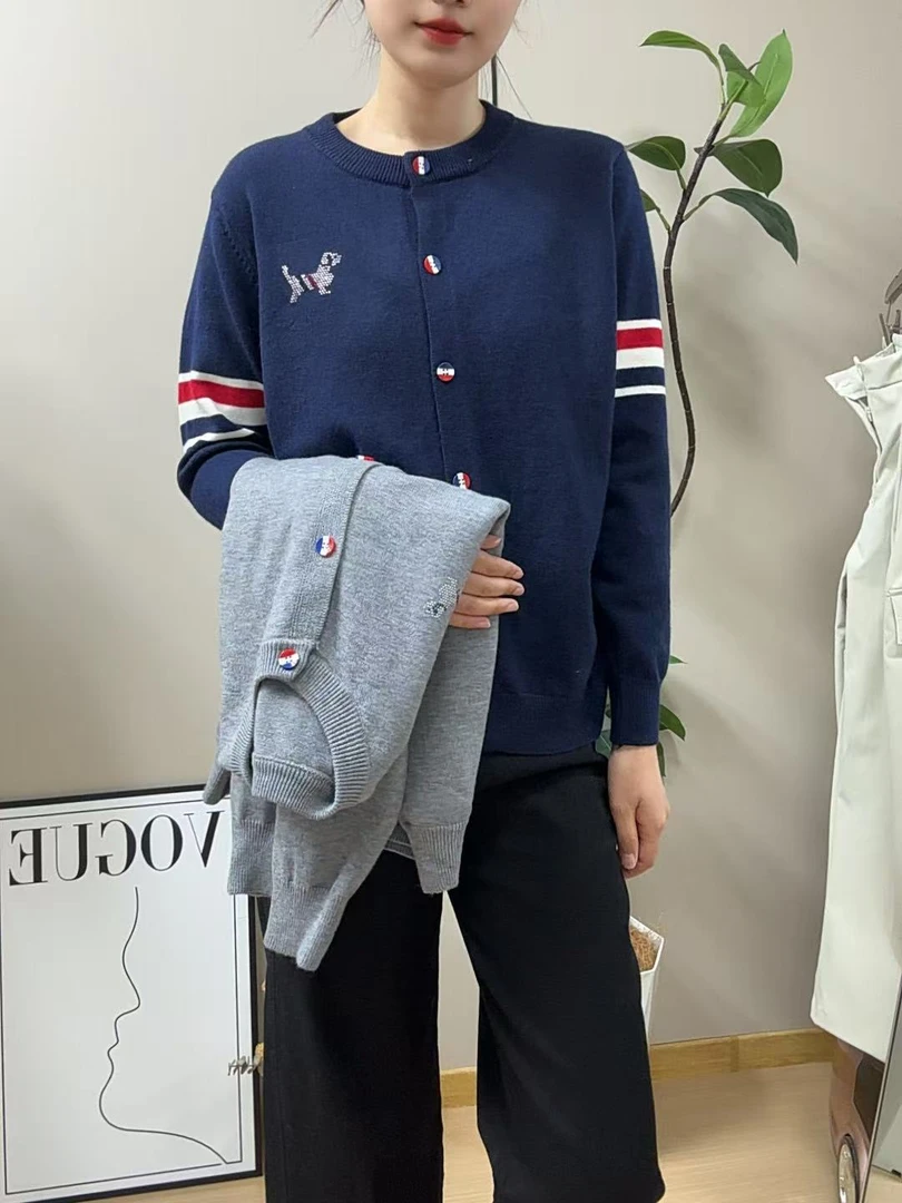 2025秋冬新款女装宽松针织开衫毛衣外套