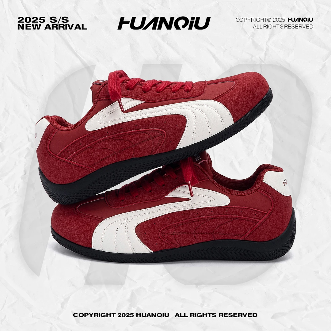 环球隐形增高赛车鞋男2025年秋季百搭新款小众男鞋舒适复古休闲鞋