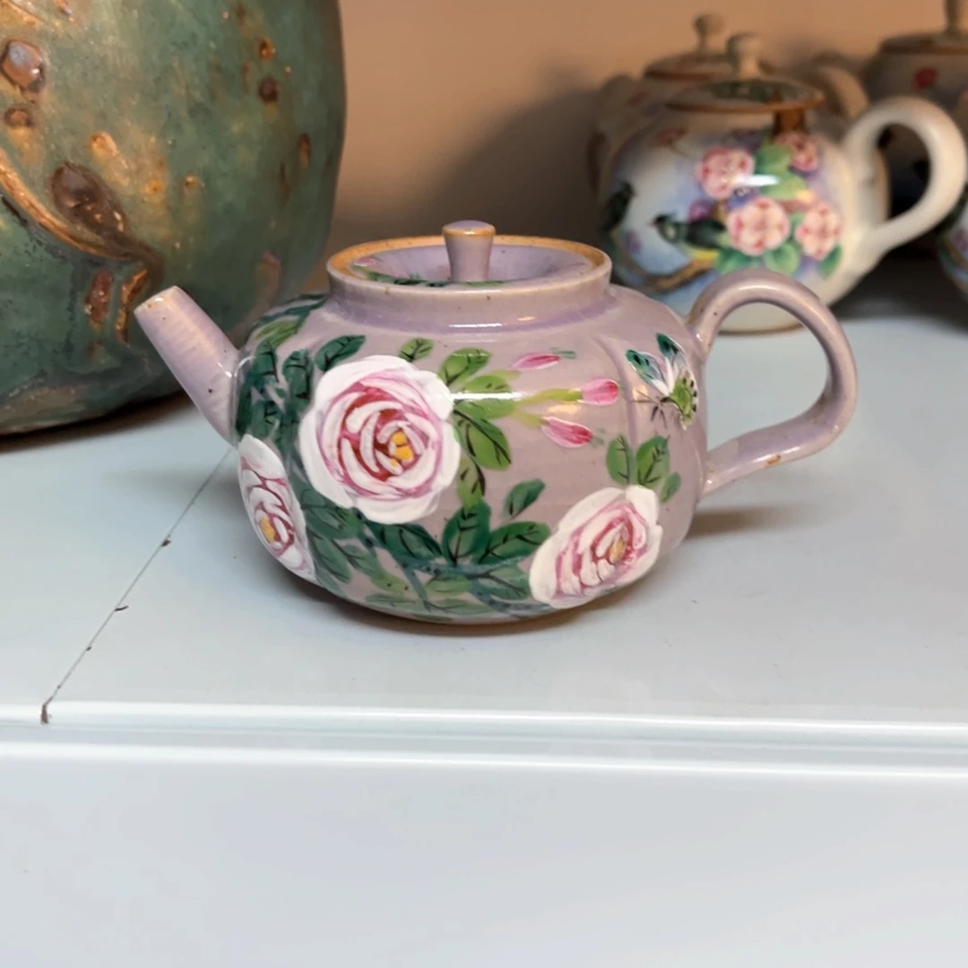 杯柴烧手工手绘陶瓷