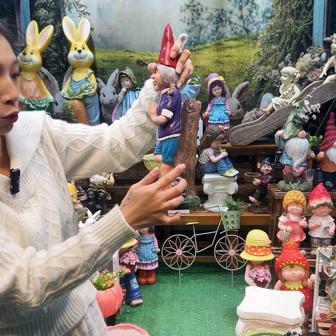 花园摆件红红火火