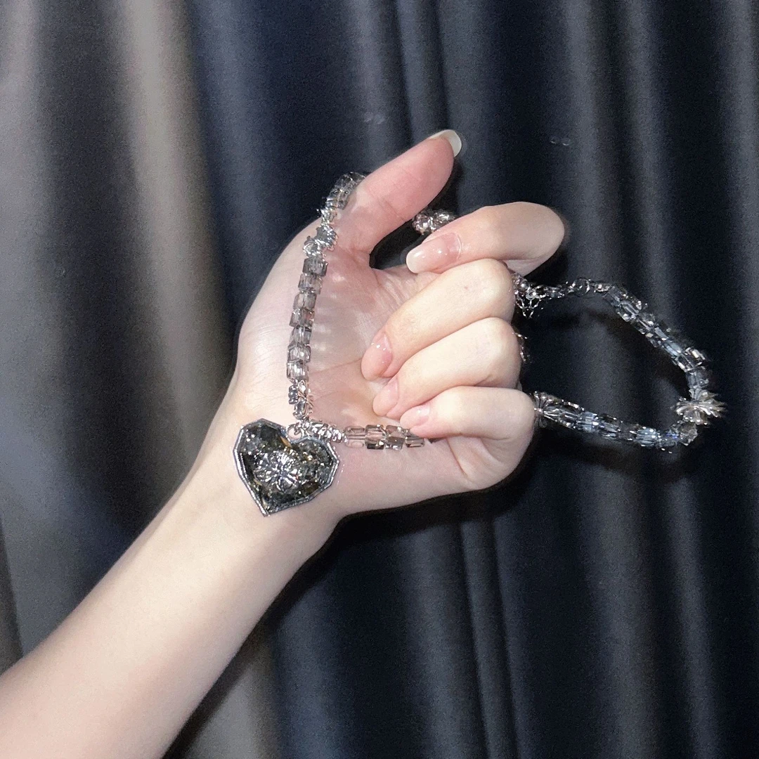 合金项链 F甜酷辣妹翅膀锆石项链手链女时尚小众百搭个性设计感潮