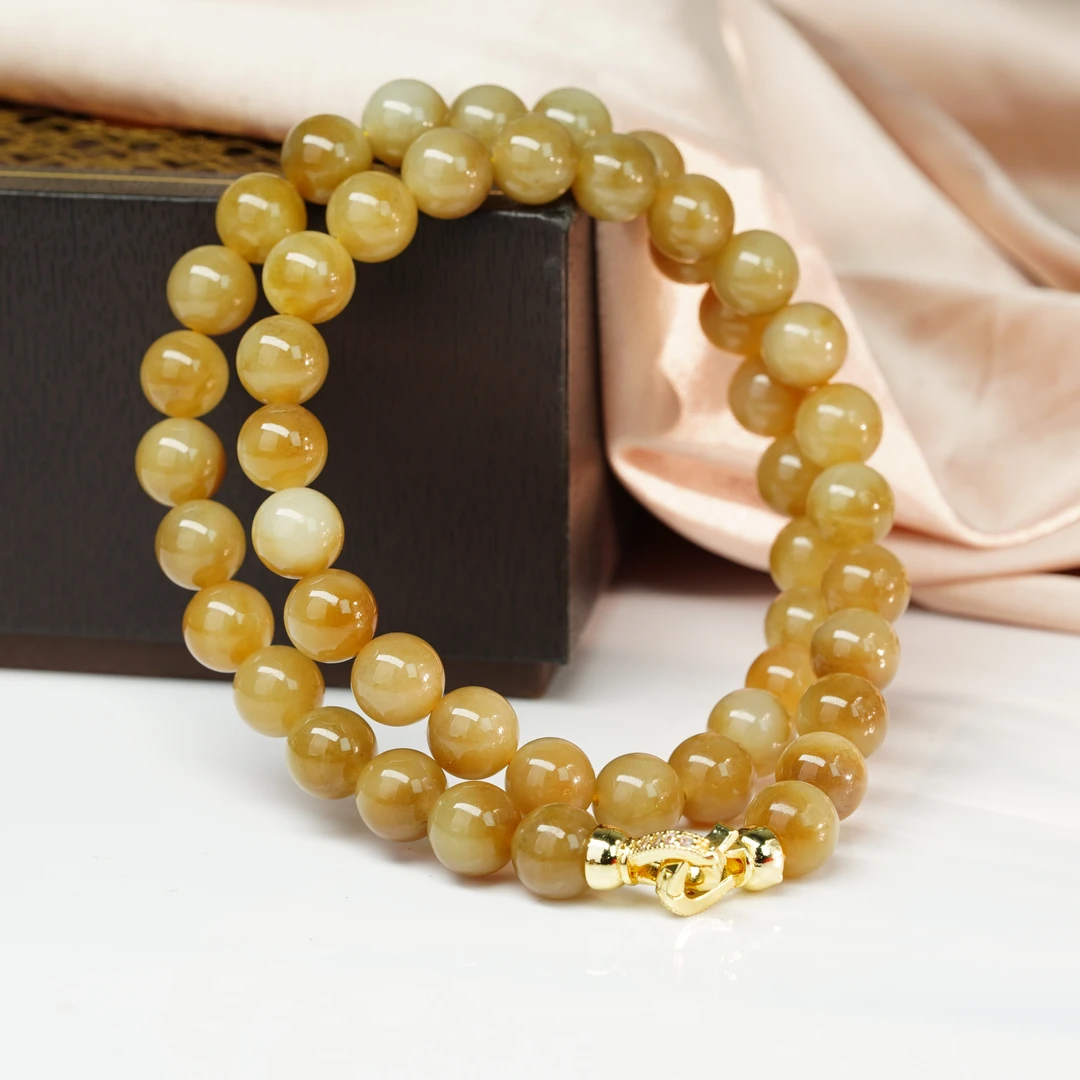 【小北好物】和田玉DIY项链约9mm【多样性发一件】QH16X588