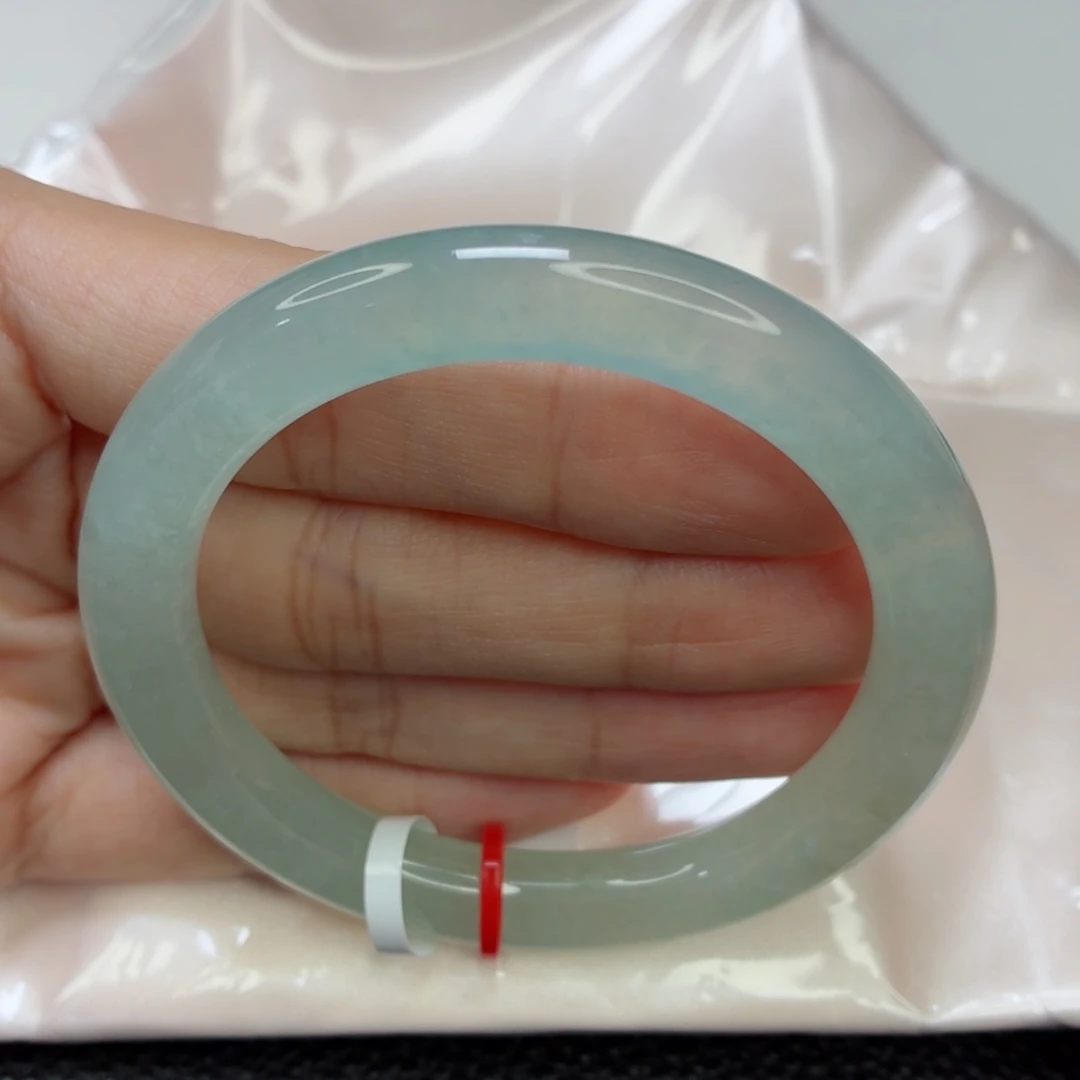 未镶嵌手镯翡翠老坑52圈冰玻璃底小钢炮030毕业种水