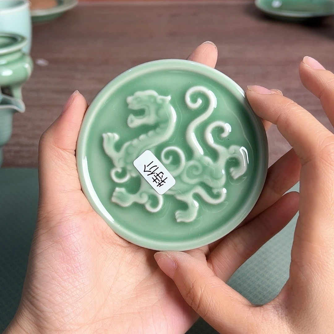 龙泉云间青瓷小米茶器