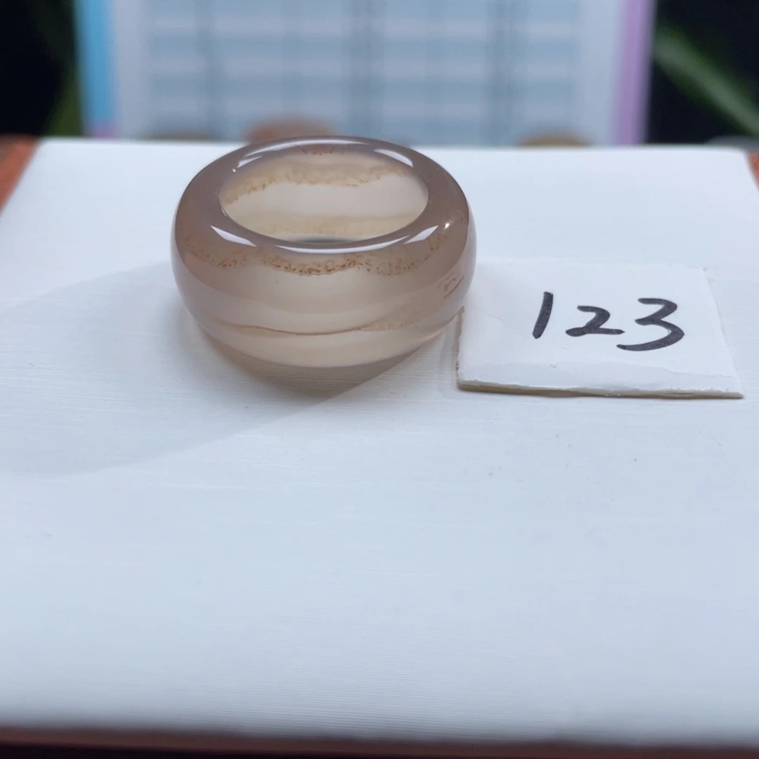 玛瑙/玉髓未镶嵌戒指Z18.3港18