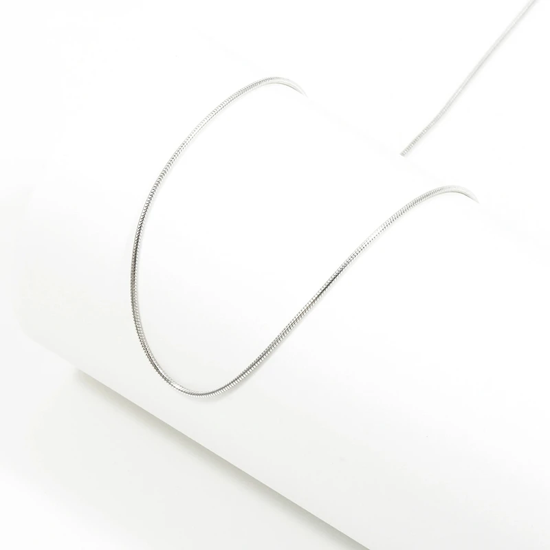 PT990铂金 蛇骨链 素链气质时尚百搭简约个性坠链S013