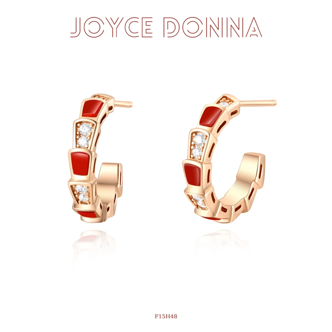 镀K金【赤霞灵蛇】法式高级感气质百搭耳环 F15H48