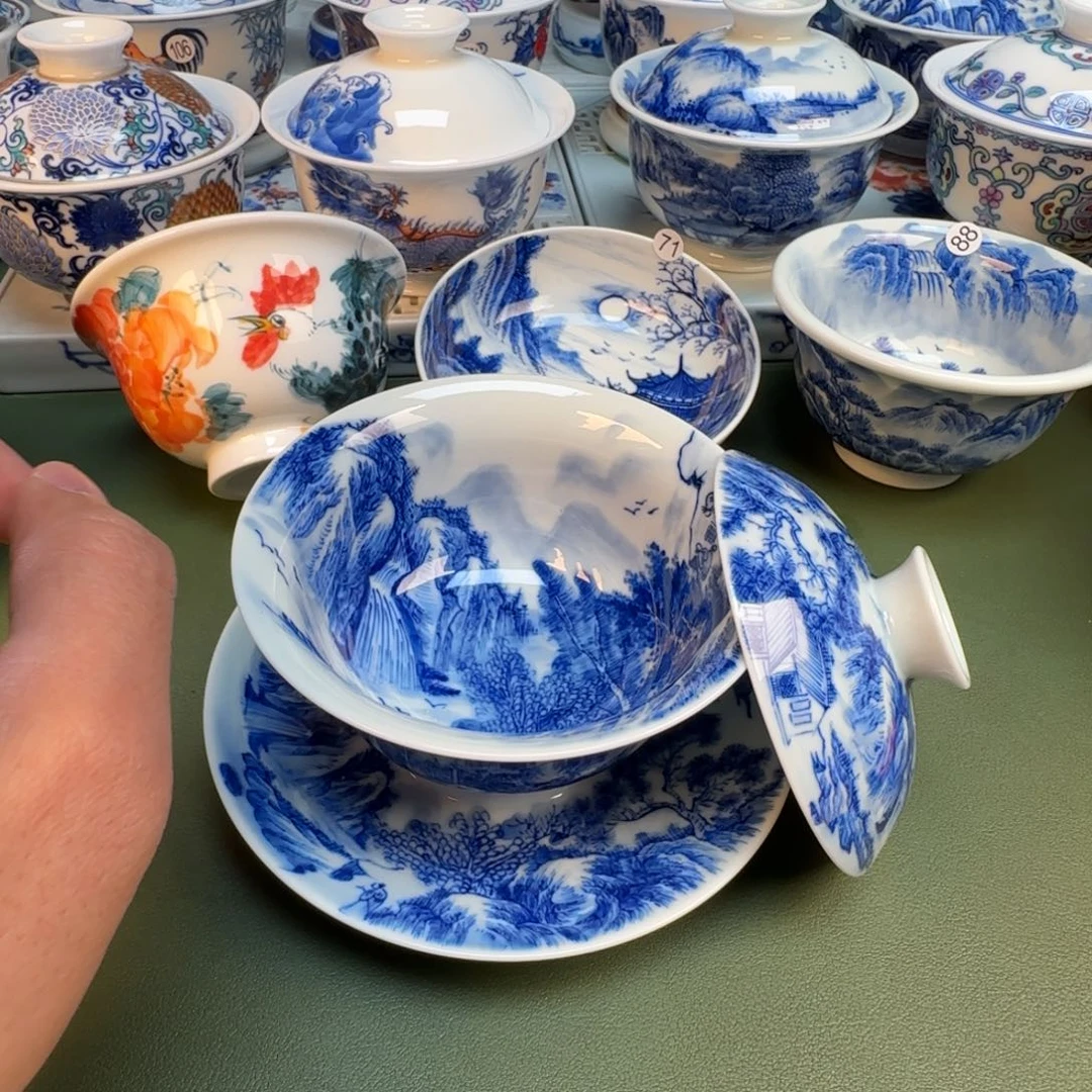 纯手工纯手绘茶具石头92