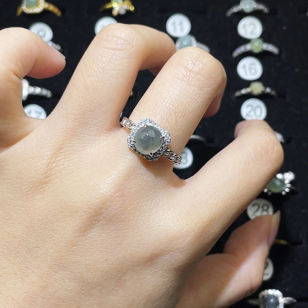 翡翠未镶嵌戒指戒指